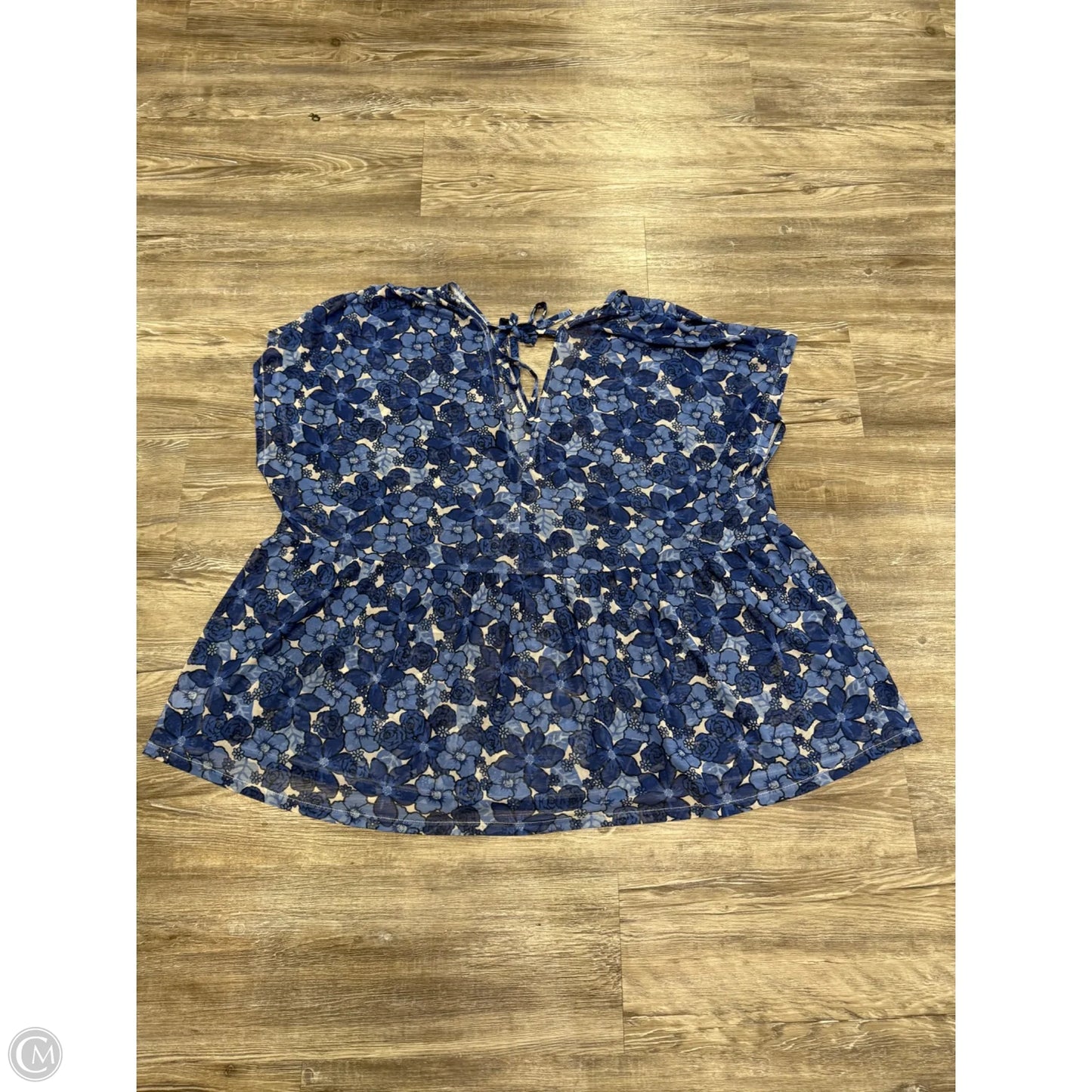Top Short Sleeve By Lane Bryant In Floral Print, Size: 3x