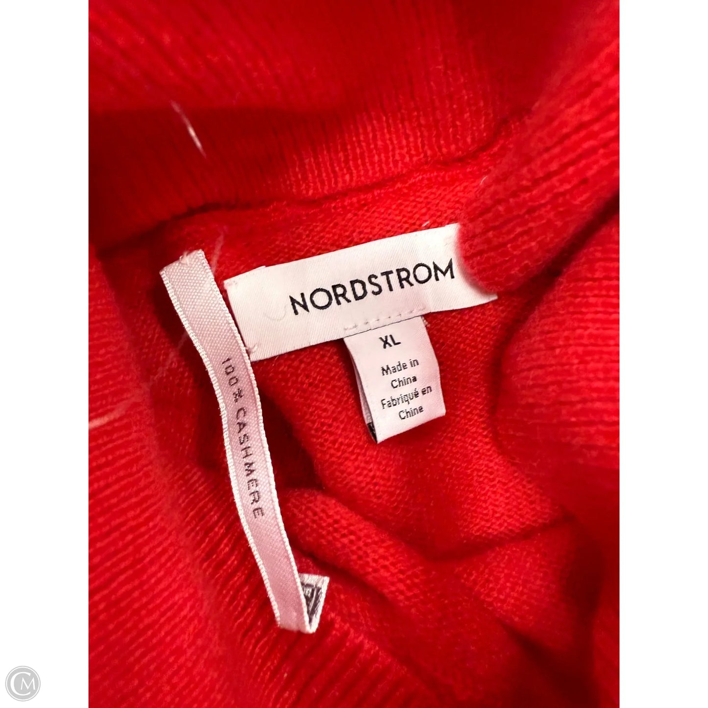 Sweater By Nordstrom In Red, Size: Xl