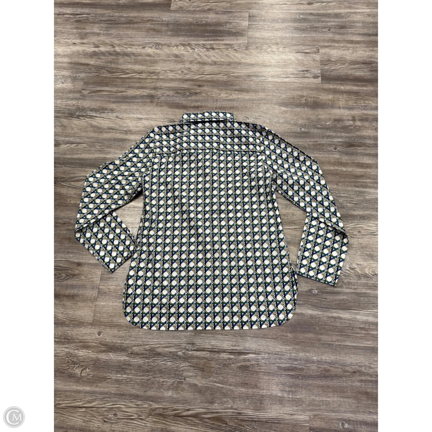 Top Long Sleeve By Hinson Wu In Blue & Green, Size: Xs