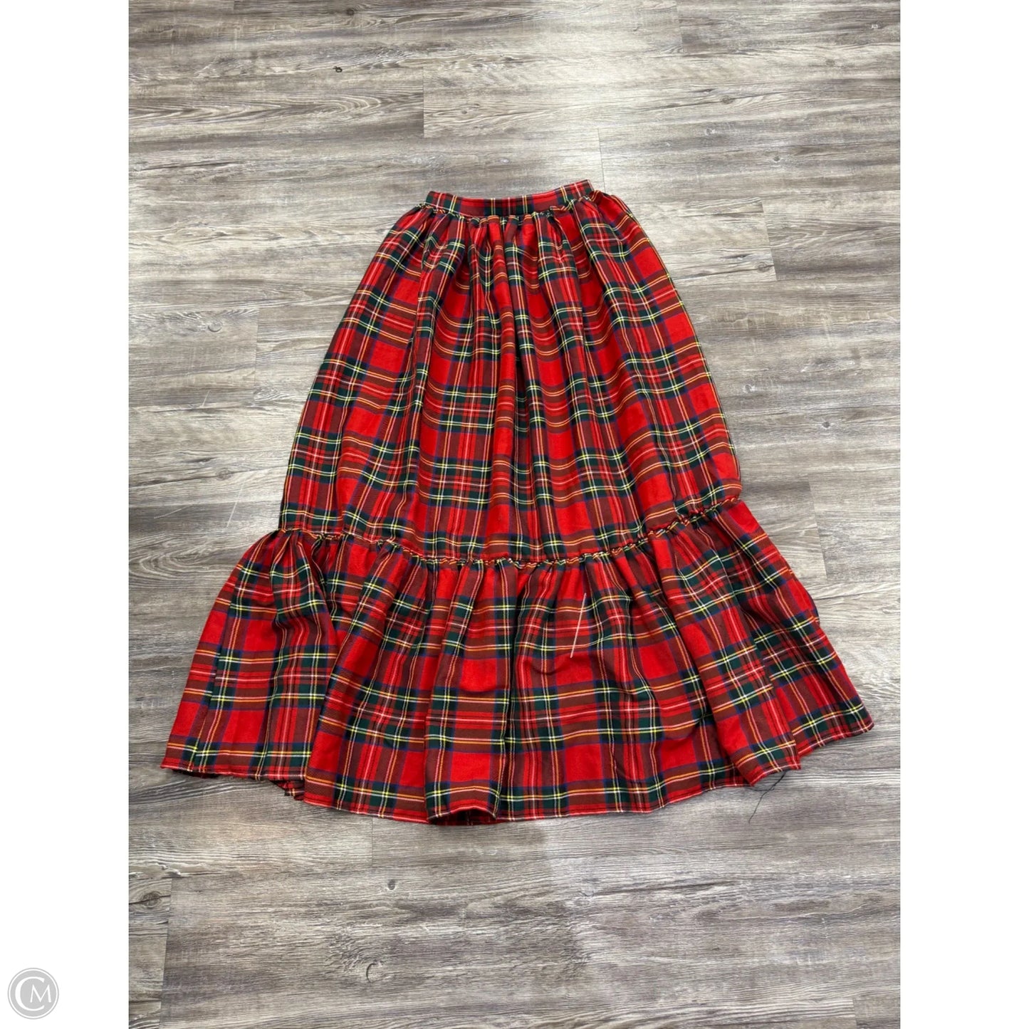 Skirt Maxi By Aura In Plaid Pattern, Size: S