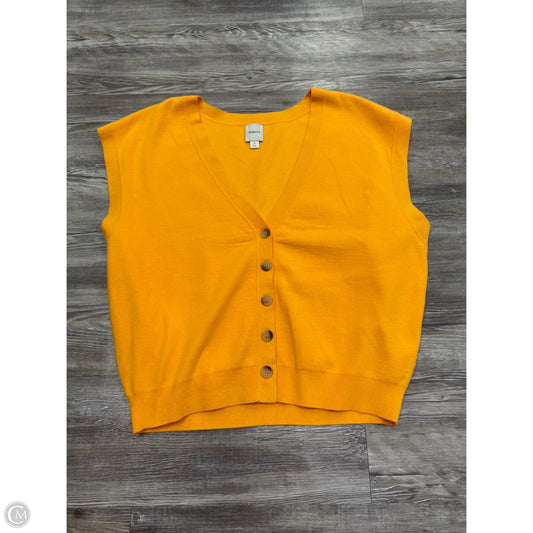 Sweater Short Sleeve By Maeve In Orange, Size: M
