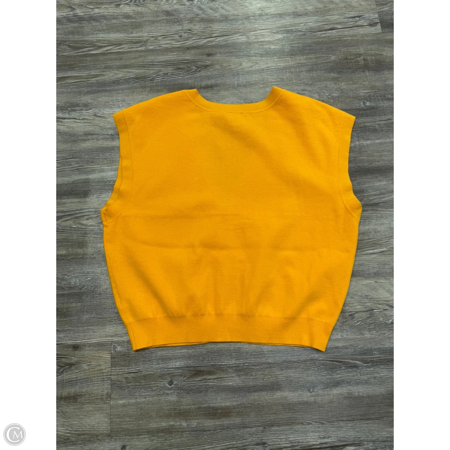 Sweater Short Sleeve By Maeve In Orange, Size: M