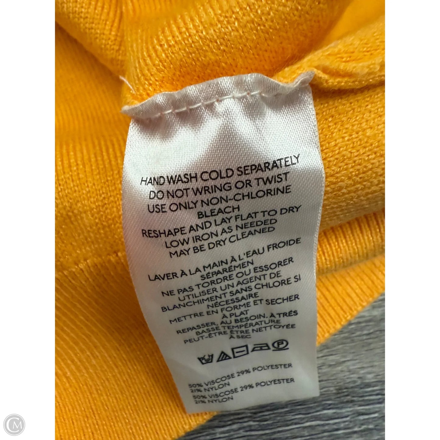Sweater Short Sleeve By Maeve In Orange, Size: M