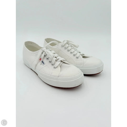 Shoes Sneakers By Superga In White, Size: 9