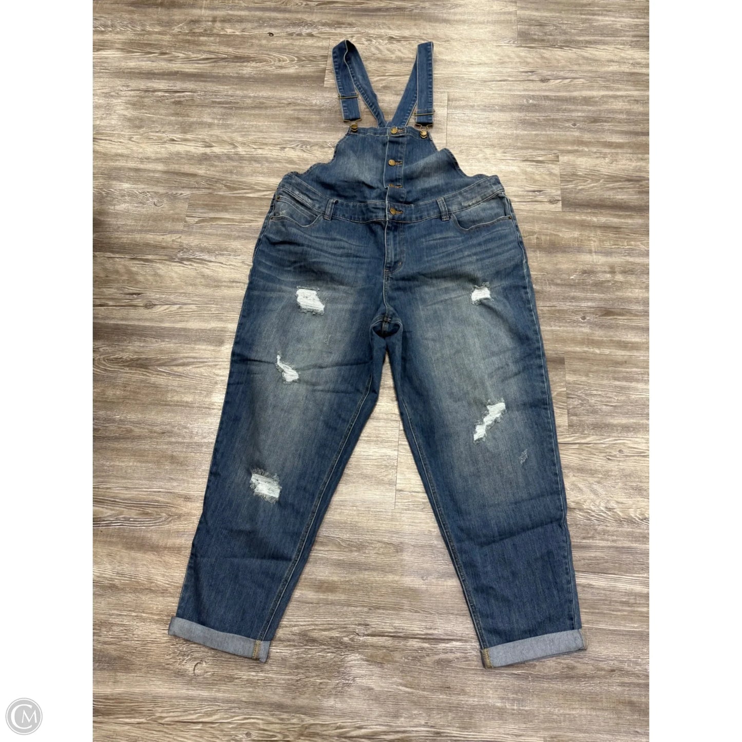 Overalls By Lane Bryant In Blue Denim, Size: 18