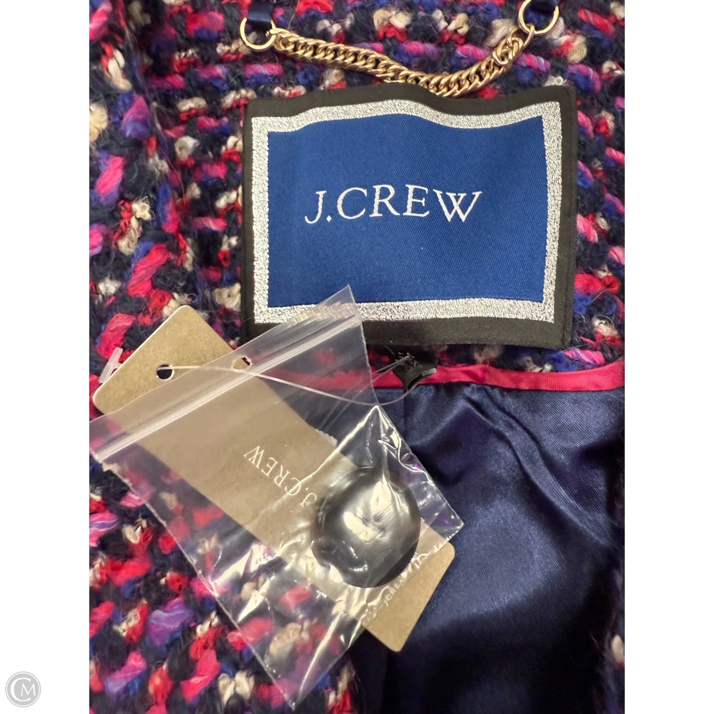 Jacket Other By J. Crew In Blue & Pink, Size: M