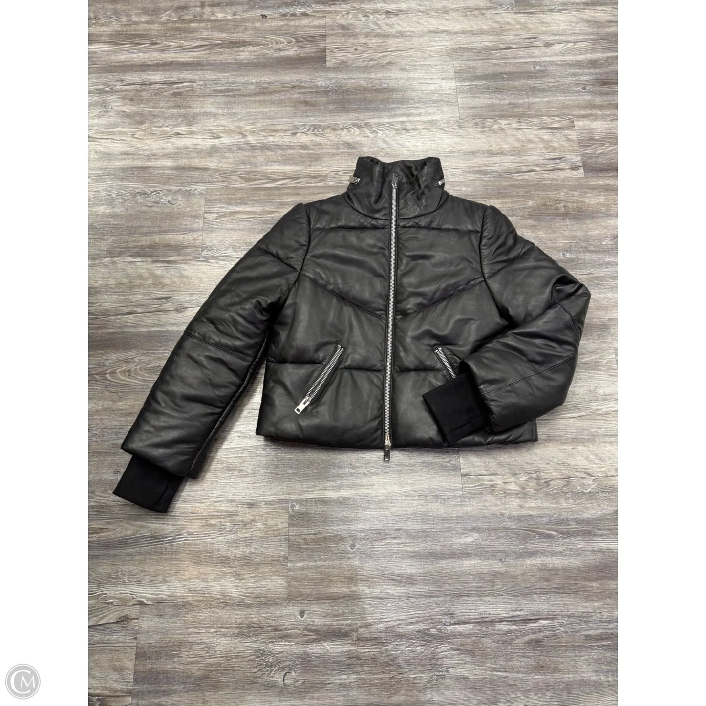 Jacket Puffer & Quilted By Walter Baker In Black, Size: M