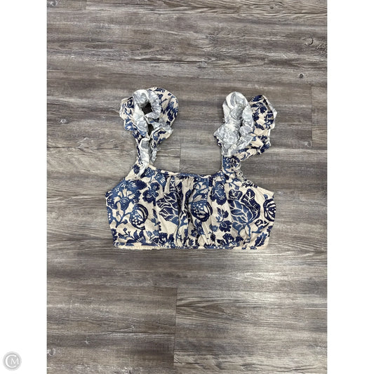 Top Sleeveless By Forever That Girl In Blue & White, Size: M