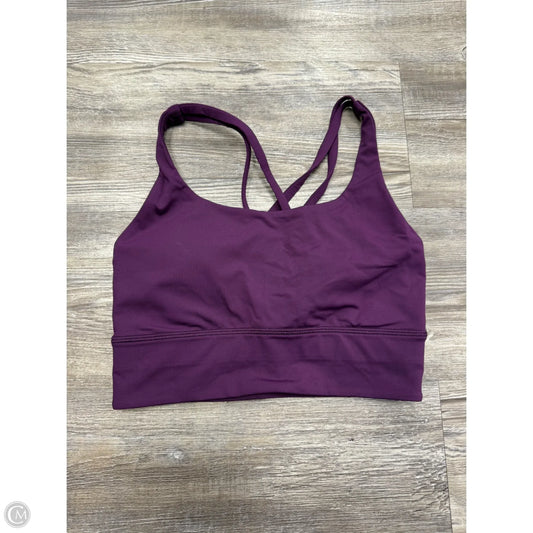 Athletic Bra By Lululemon In Purple, Size: 4