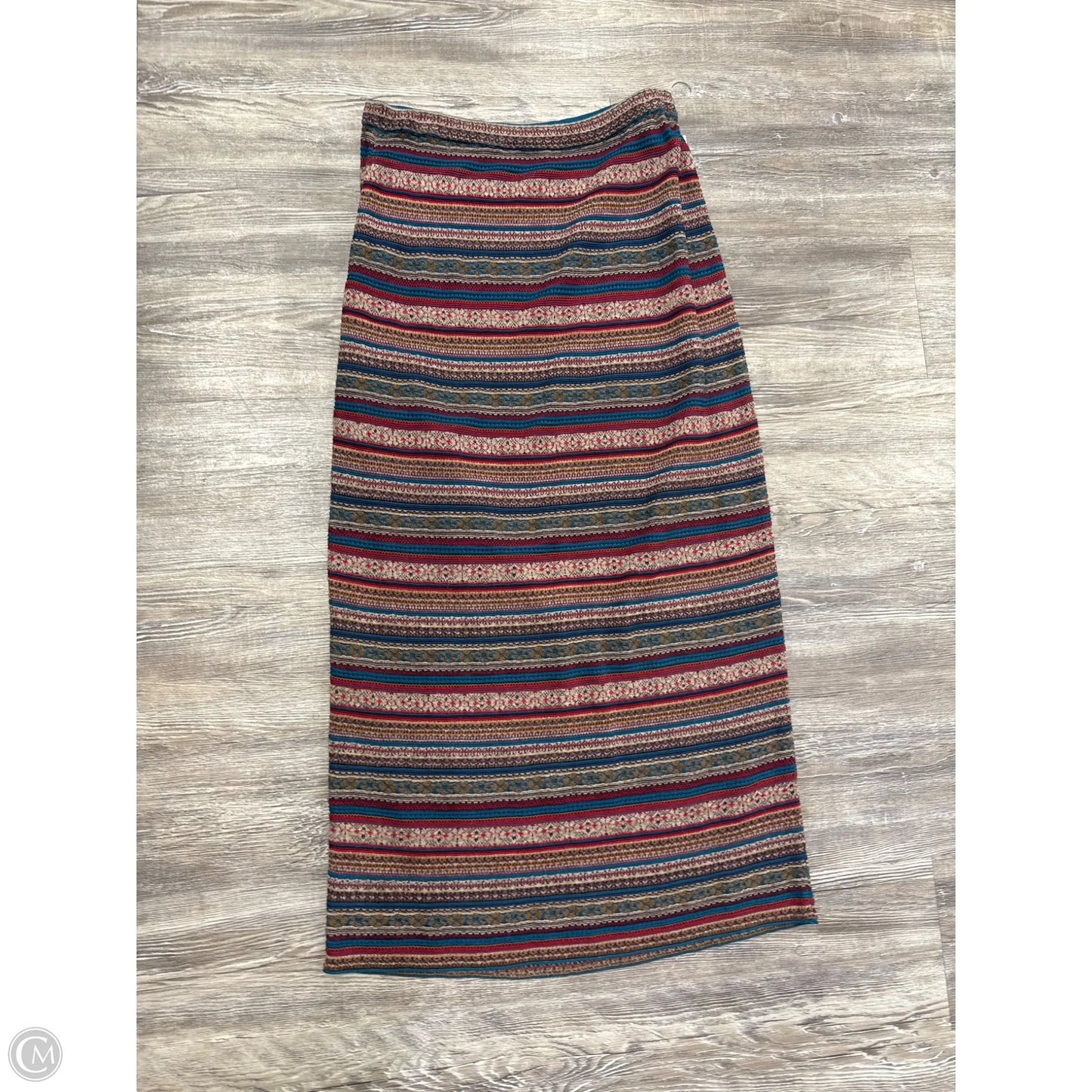 Skirt Maxi By Peruvian Connection In Red & Tan, Size: M