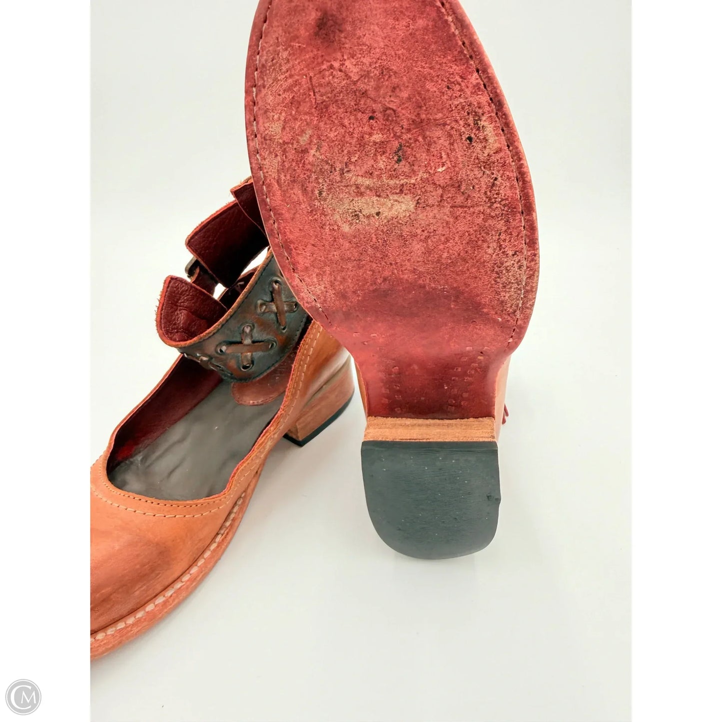 Shoes Heels Block By Freebird In Brown, Size: 6