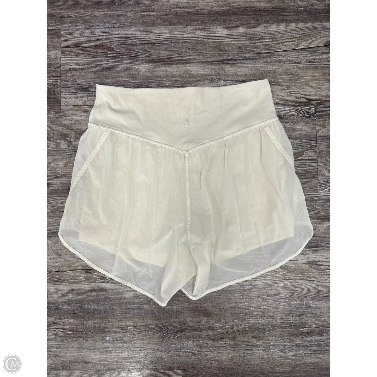 Athletic Shorts By Lululemon In White, Size: 8