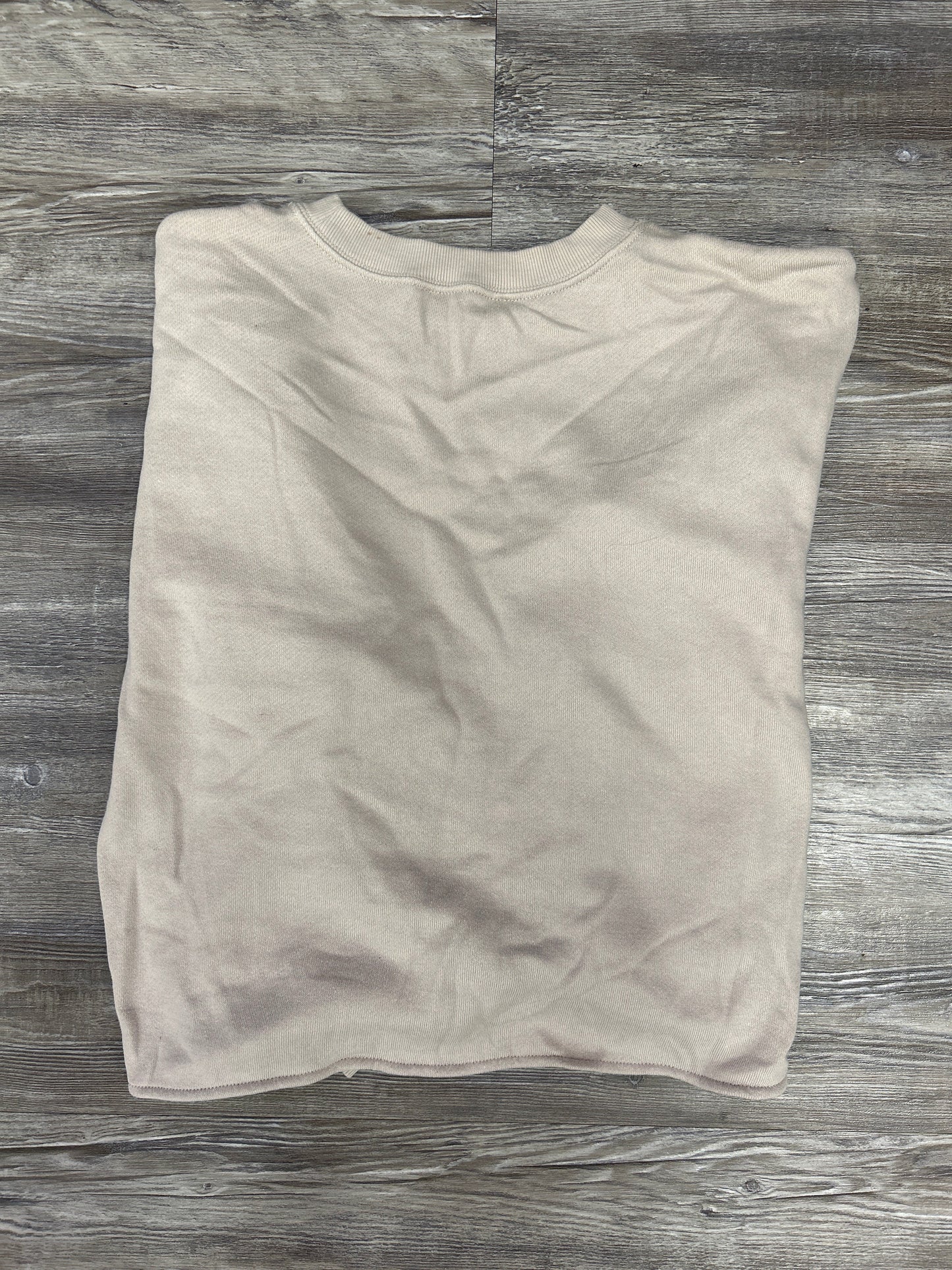 Sweatshirt Crewneck By Loft In Beige, Size: S