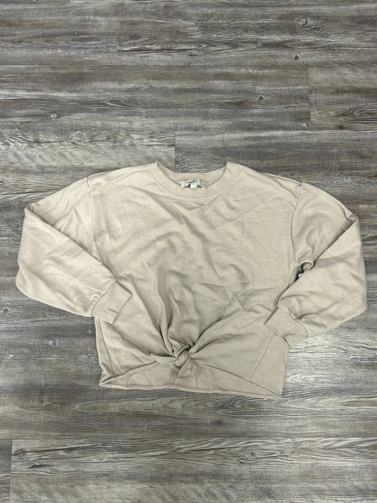 Sweatshirt Crewneck By Loft In Beige, Size: S