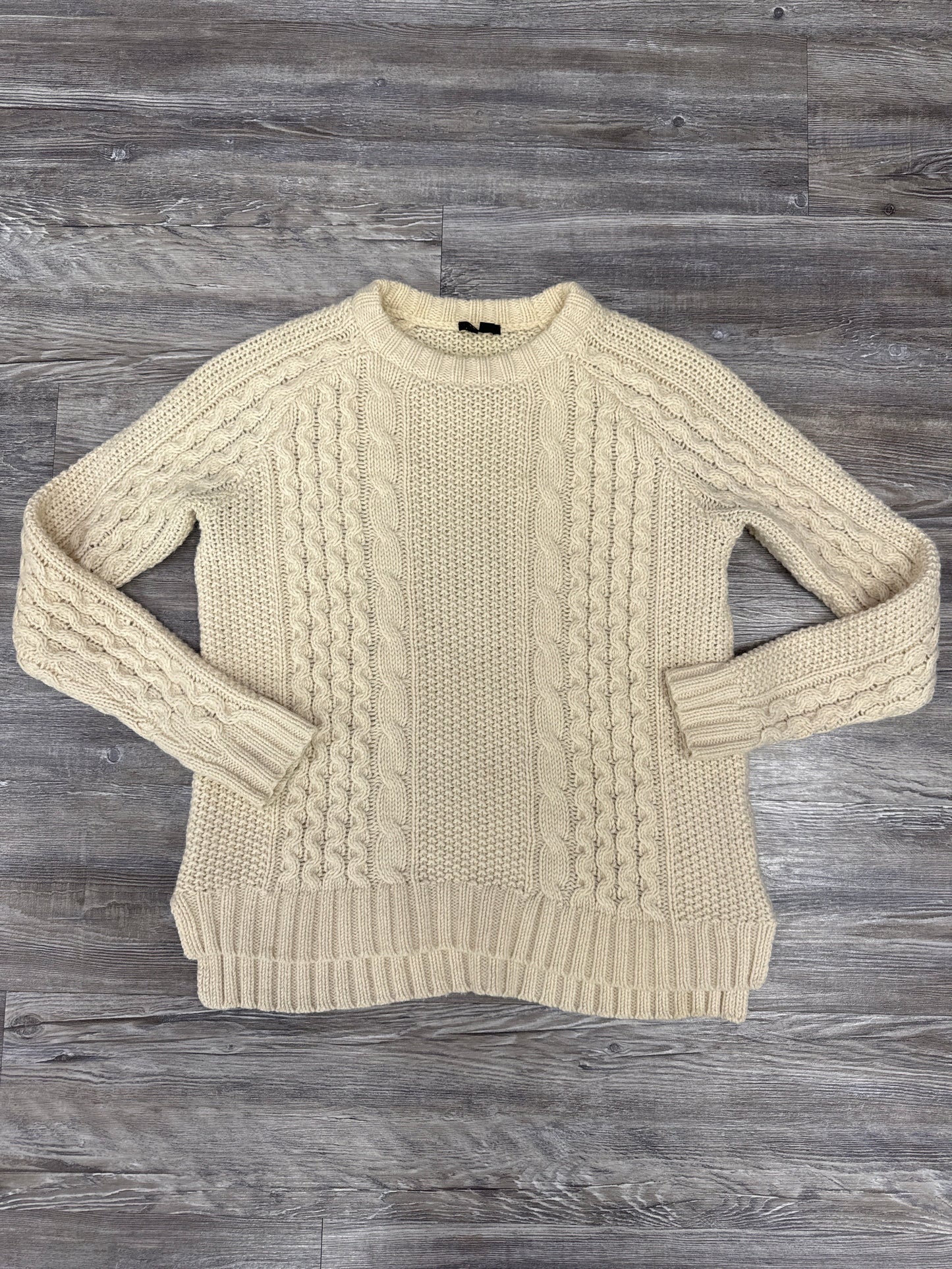 Sweater By Theory In Cream, Size: S