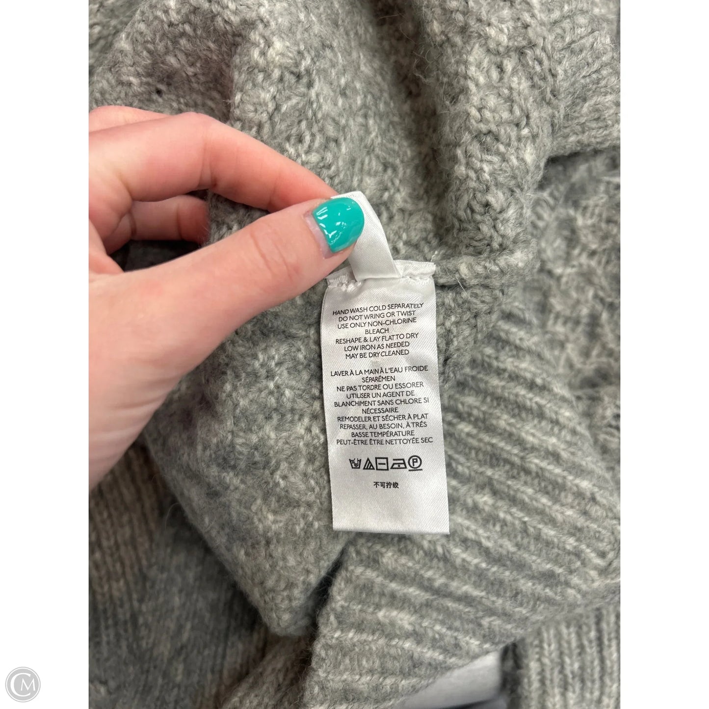 Sweater By Anthropologie In Grey, Size: Xs