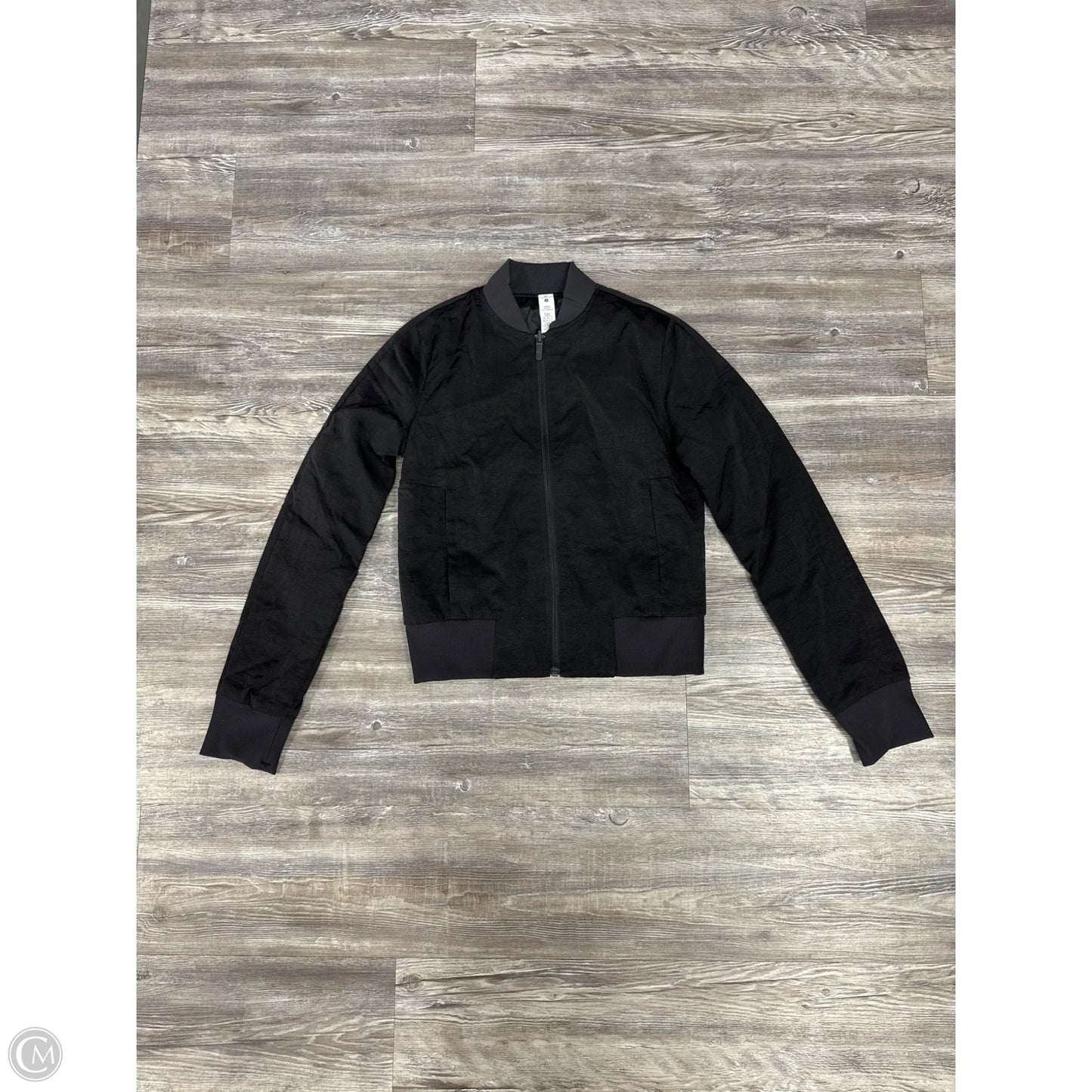 Athletic Jacket By Lululemon In Black, Size: 2