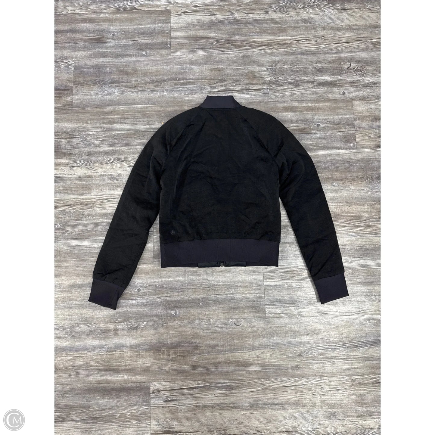 Athletic Jacket By Lululemon In Black, Size: 2
