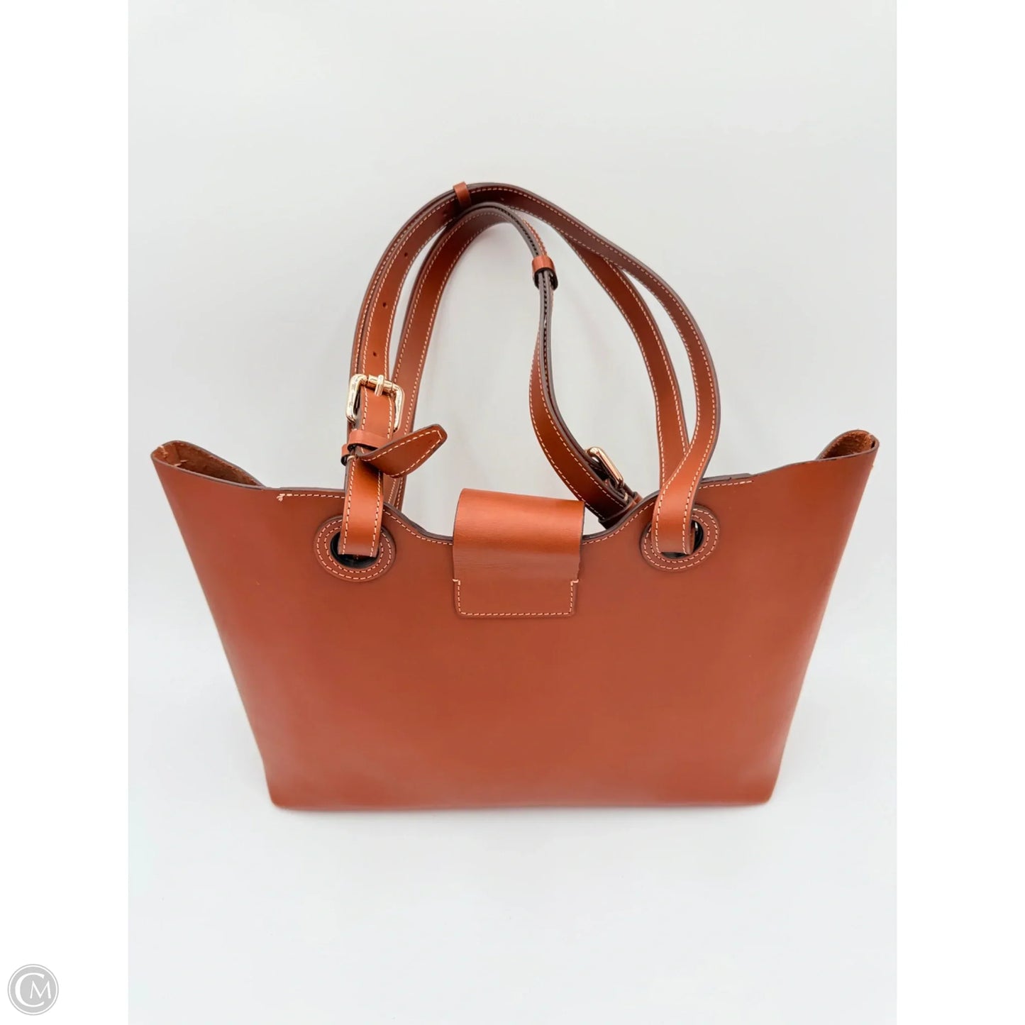 Handbag Leather By Boldrini, Size: Large