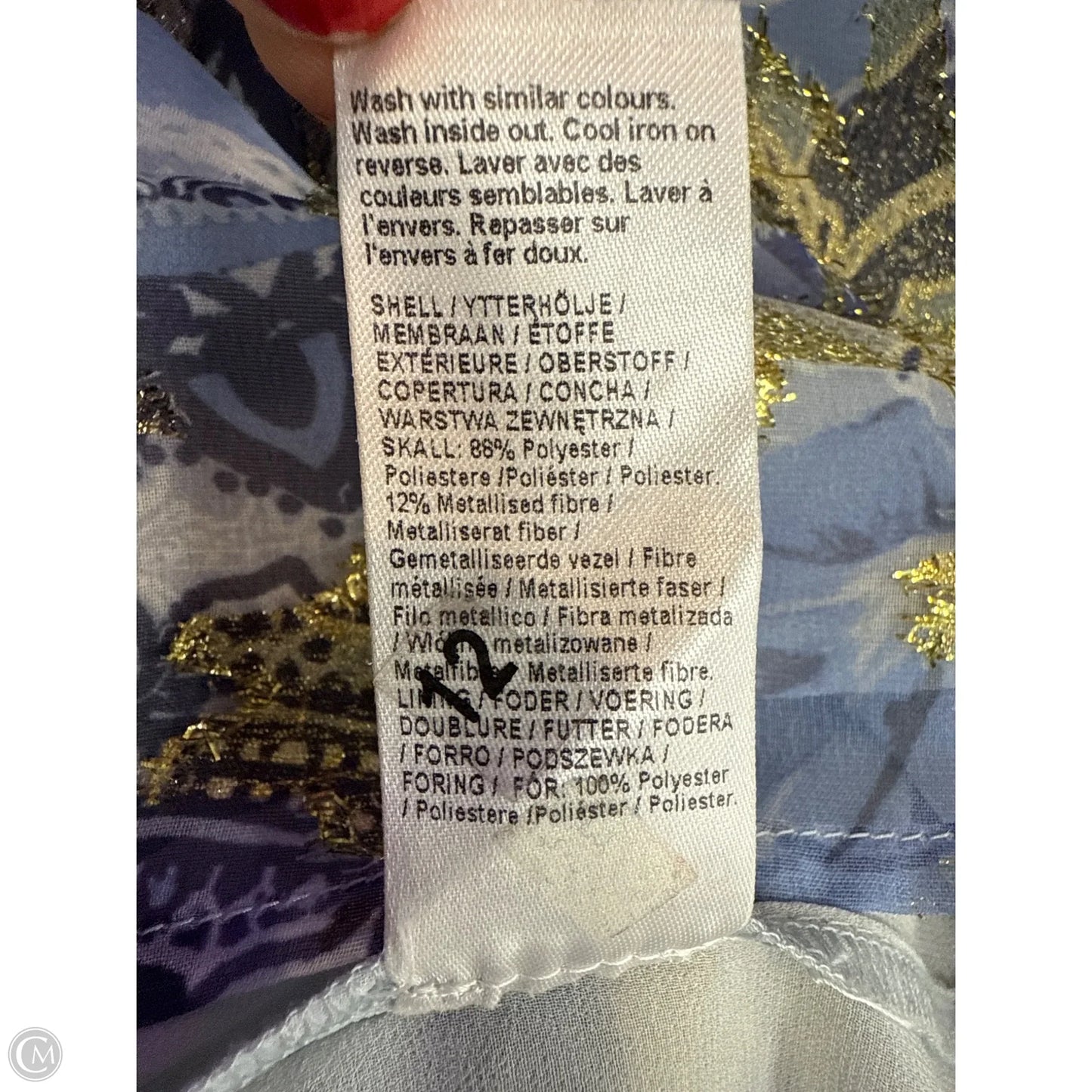 Dress Casual Maxi By River Island In Blue & Purple, Size: 12