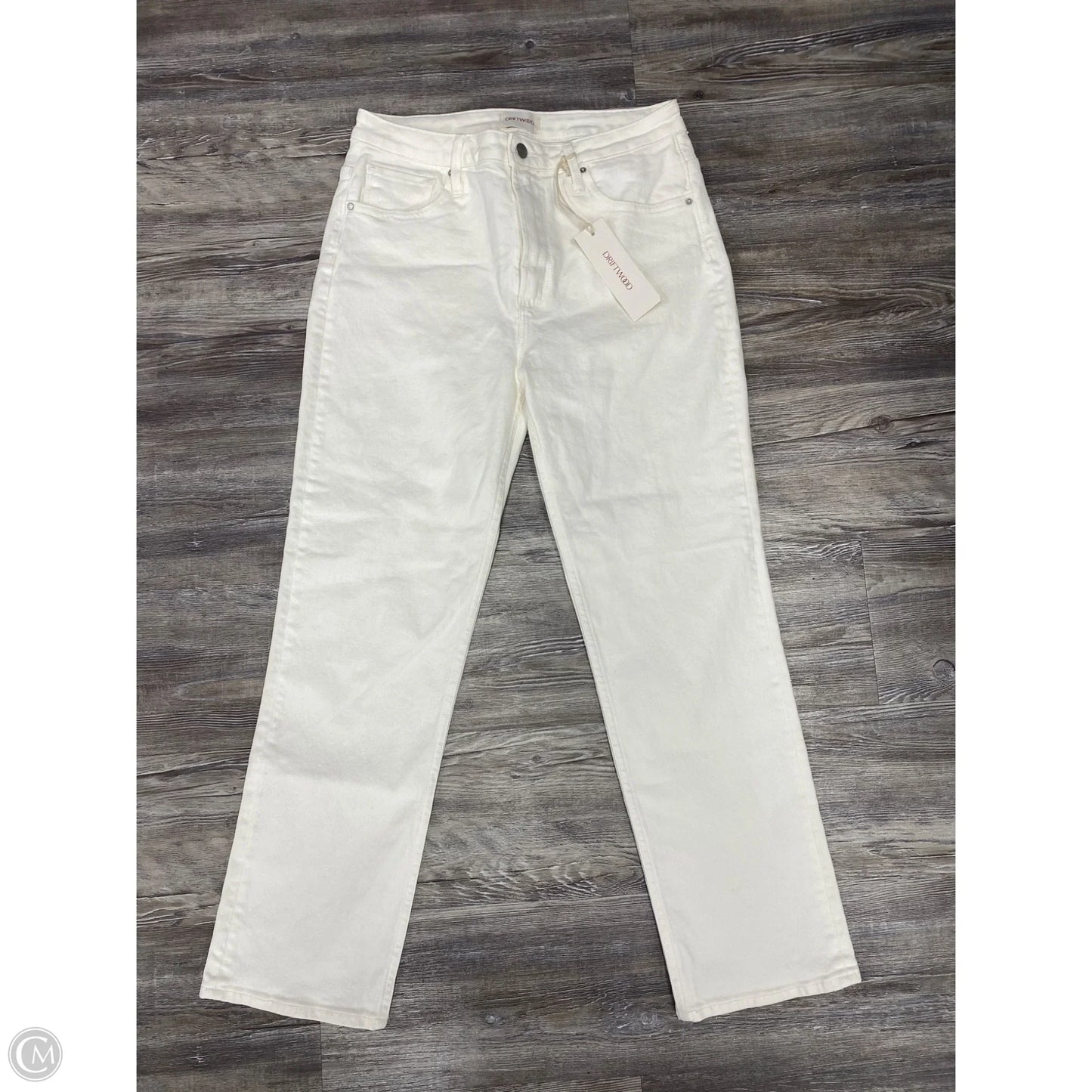 Jeans Straight By Driftwood In White Denim, Size: 8
