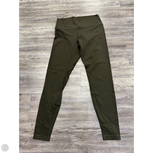 Athletic Leggings By Lululemon In Green, Size: 10