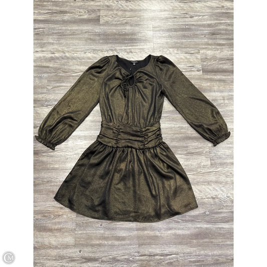 Dress Casual Midi By Current Air In Black & Gold, Size: Xs