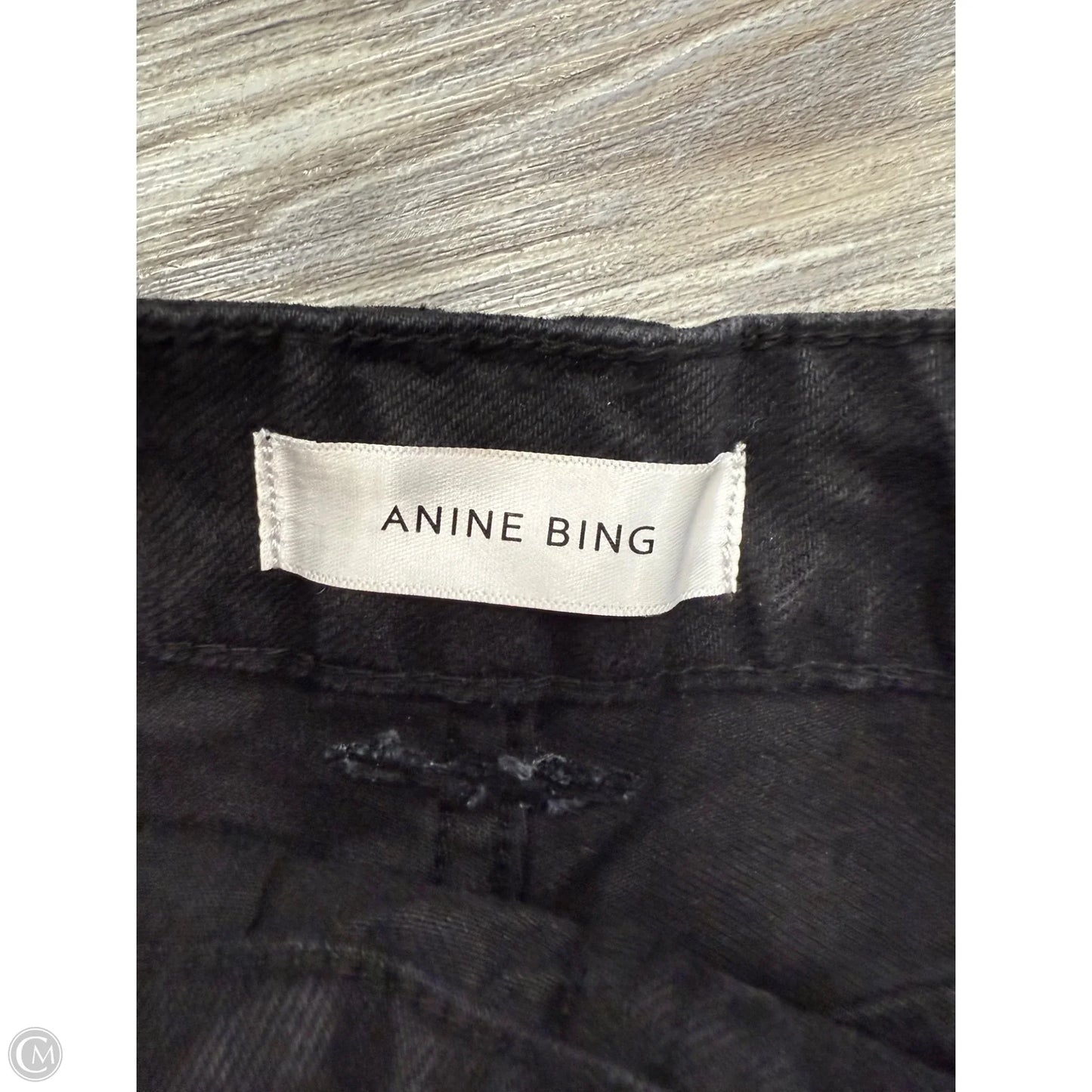 Shorts By Anine Bing In Black Denim, Size: M