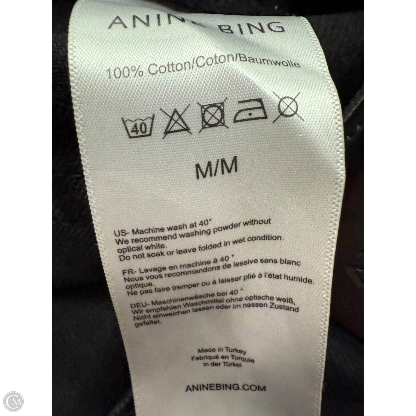 Shorts By Anine Bing In Black Denim, Size: M