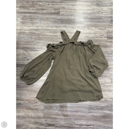 Top Long Sleeve By L Love In Green, Size: 3x