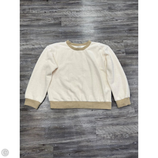Sweater By Maeve In Cream & Tan, Size: M