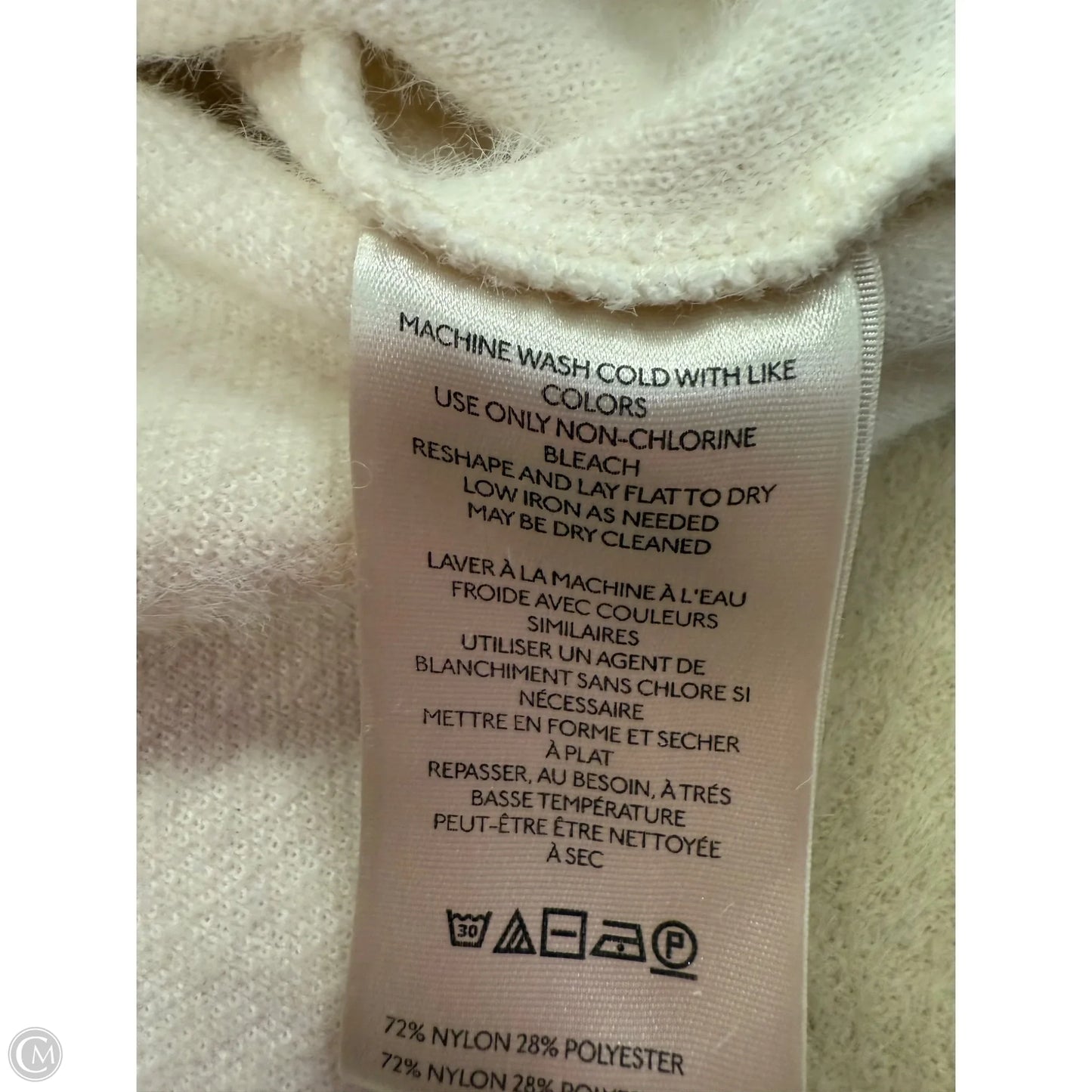Sweater By Maeve In Cream & Tan, Size: M
