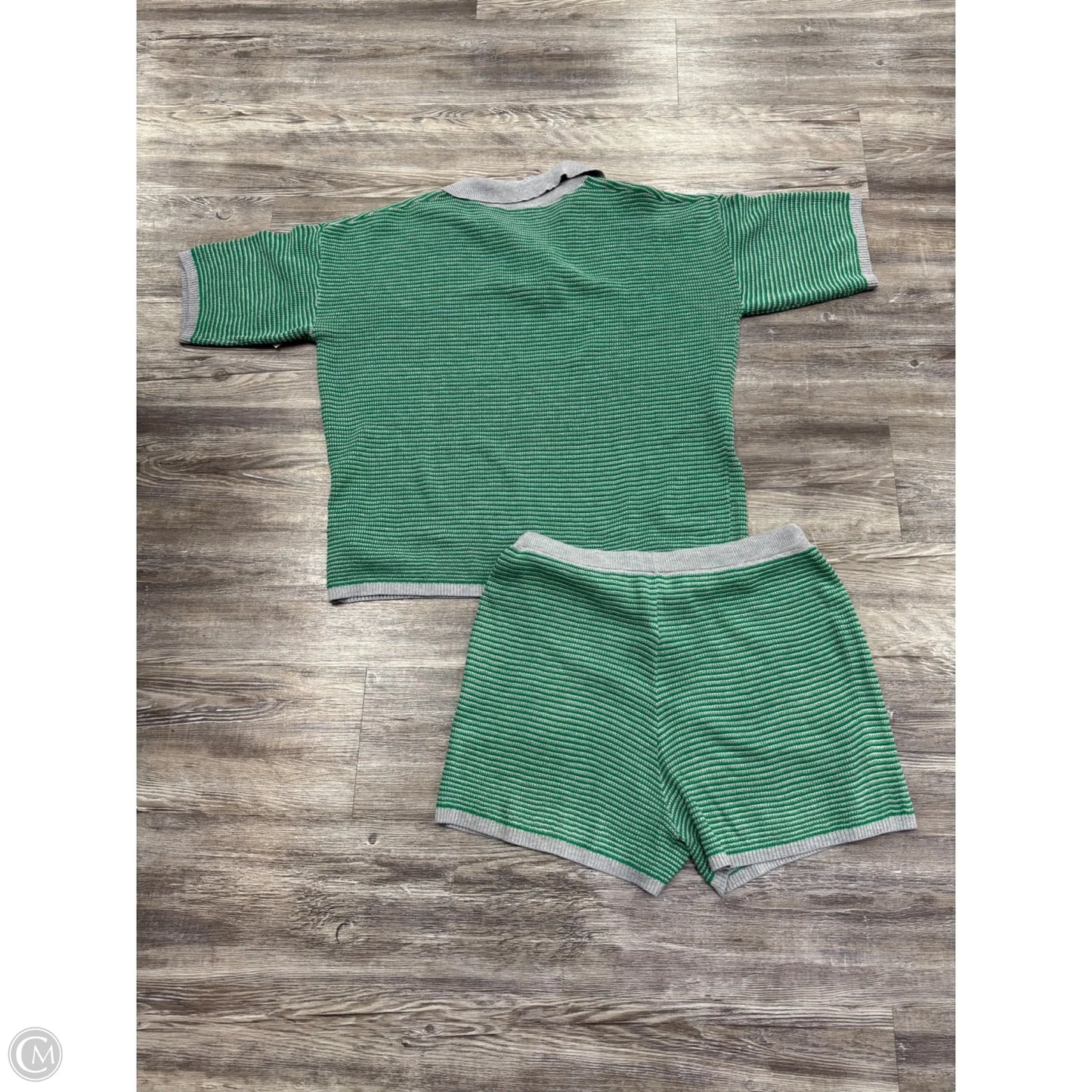 Pajamas 2pc By Amazon Essentials In Green & Grey, Size: L