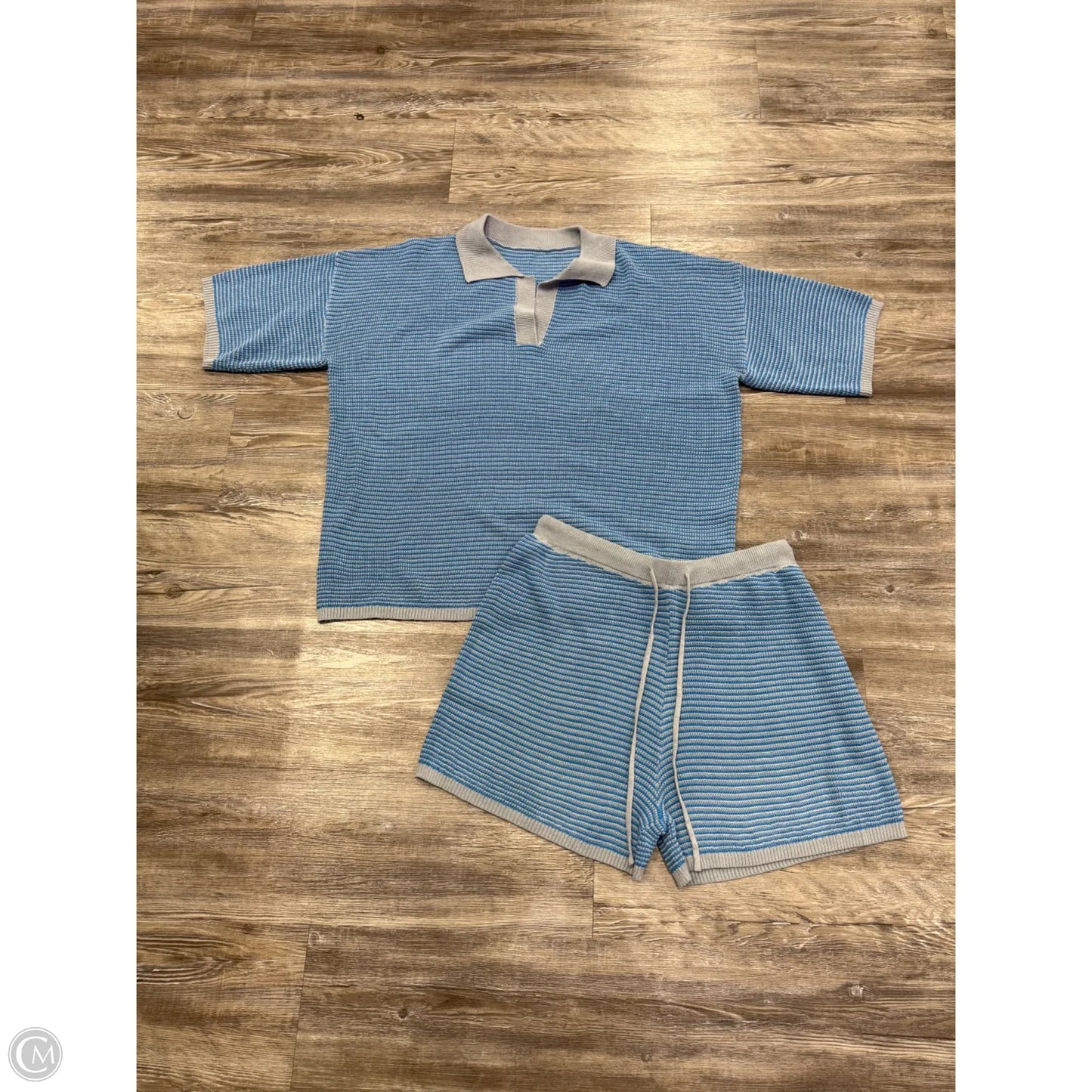 Pajamas 2pc By Amazon Essentials In Blue & Grey, Size: L