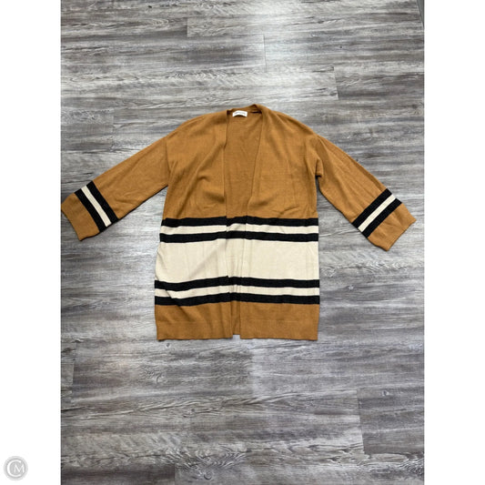 Cardigan By Impressions In Tan, Size: L