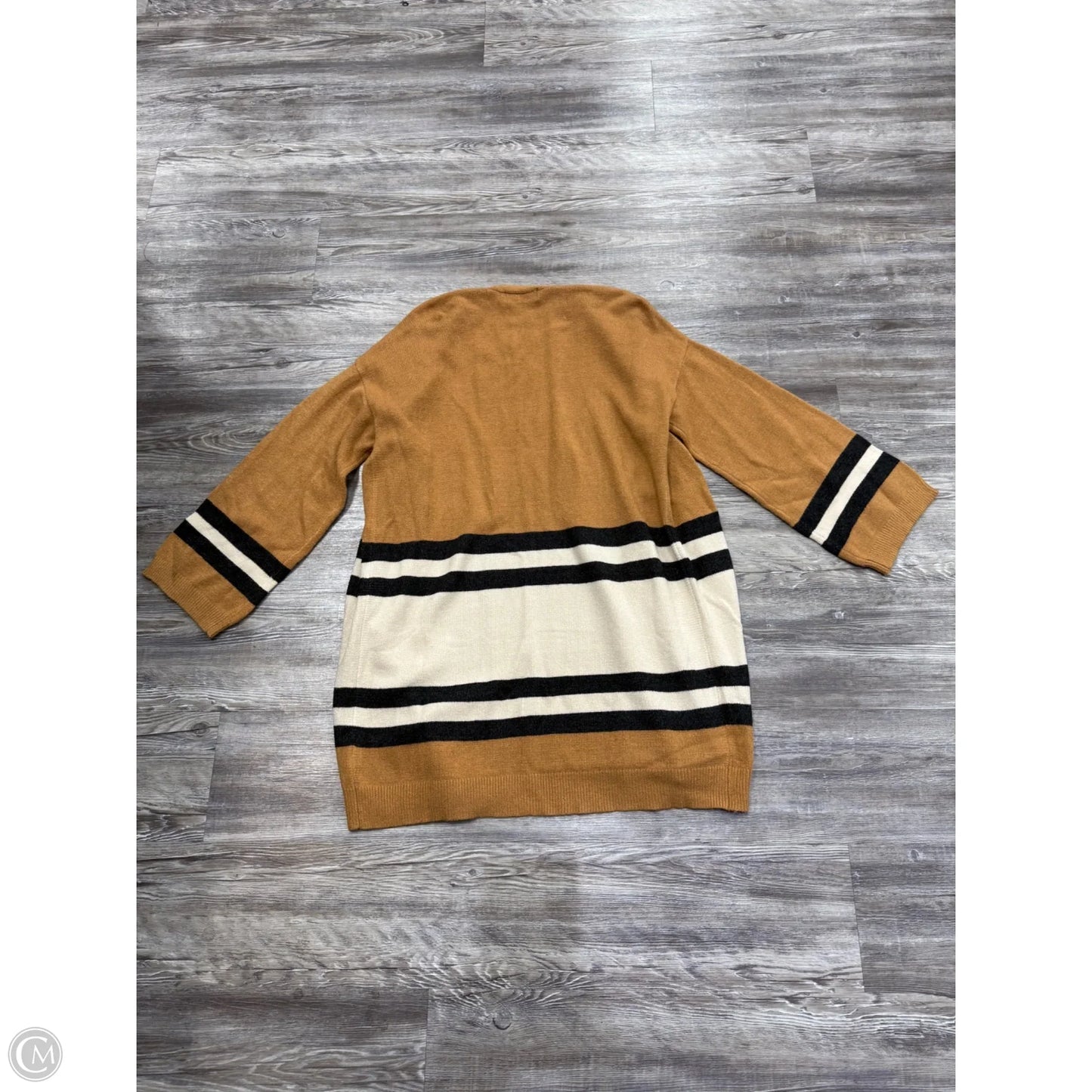 Cardigan By Impressions In Tan, Size: L