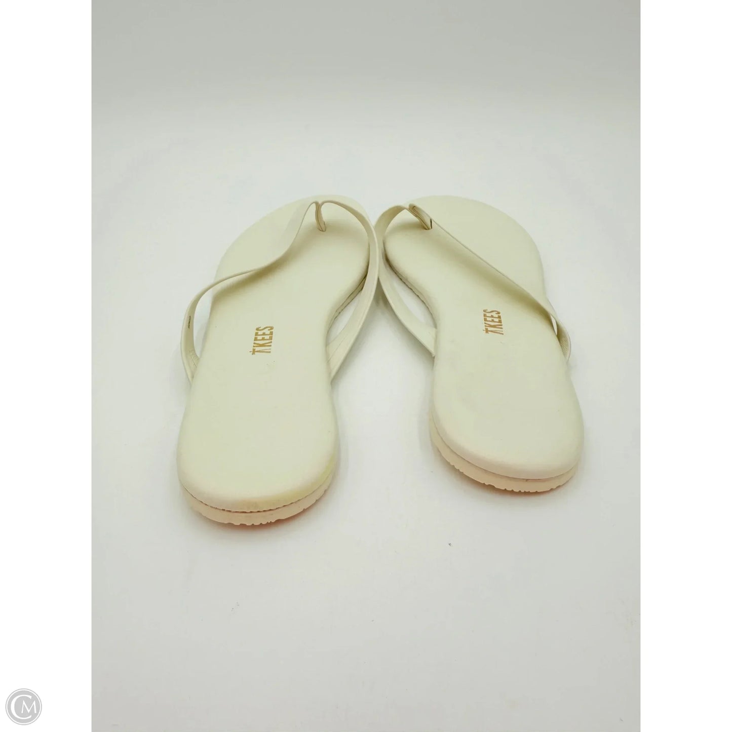 Sandals Flip Flops By TKEES In White, Size: 8