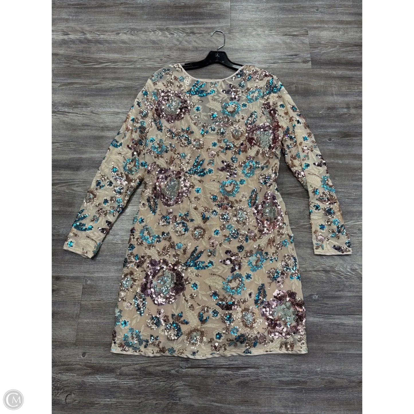 Dress Party Short By Anthropologie In Beige, Size: 14