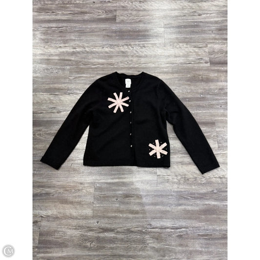 Sweater By Garnet Hill In Black, Size: L
