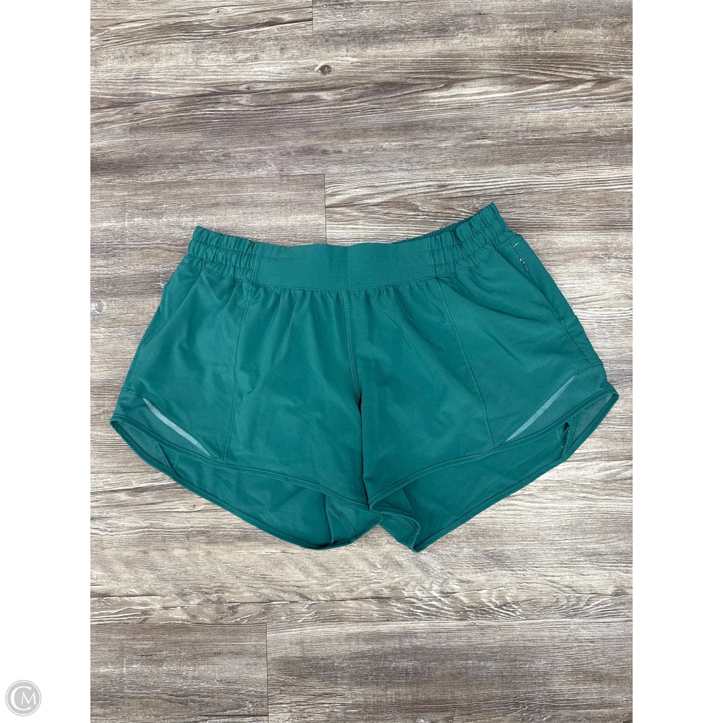 Athletic Shorts By Lululemon In Green, Size: 12