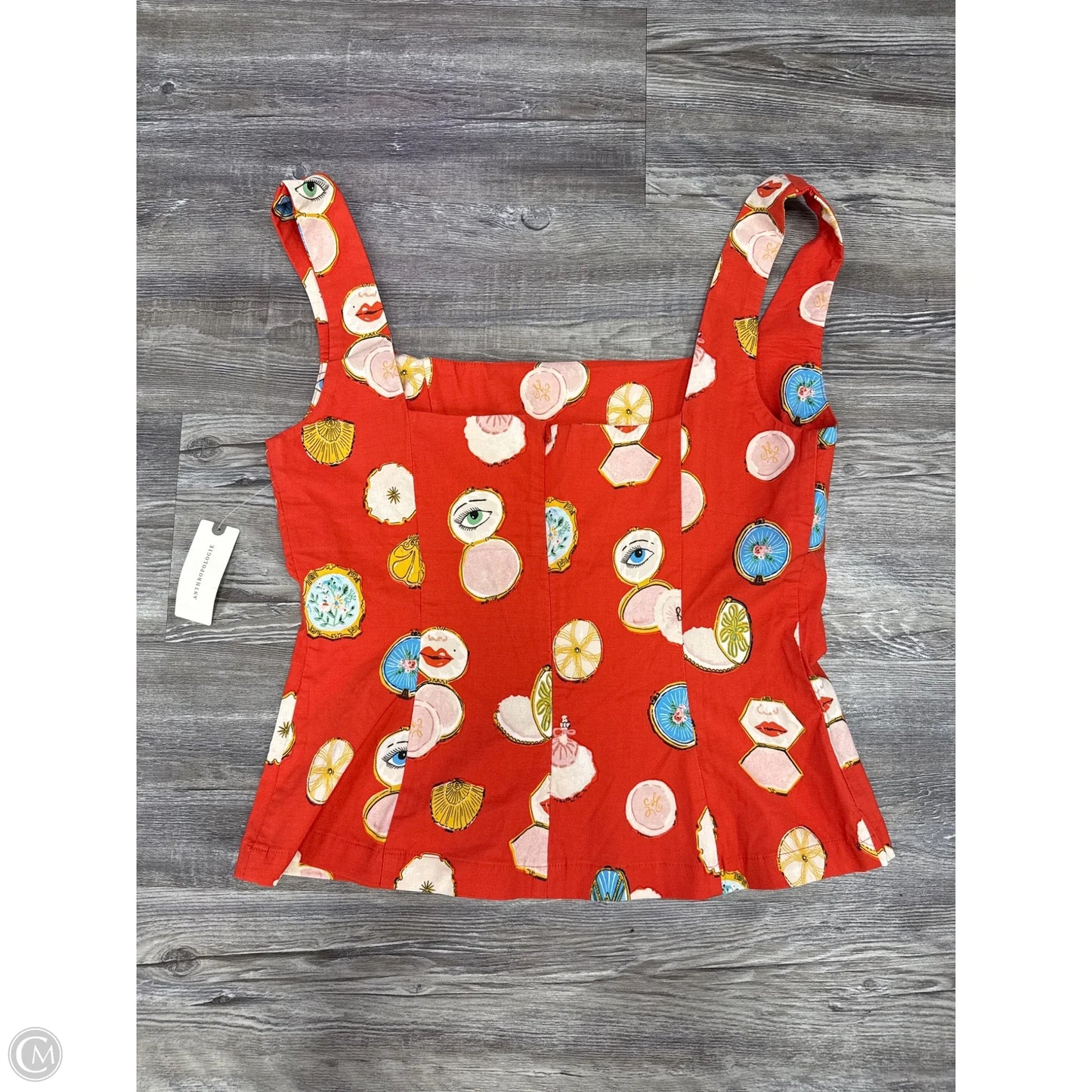 Top Sleeveless By Maeve In Red, Size: M