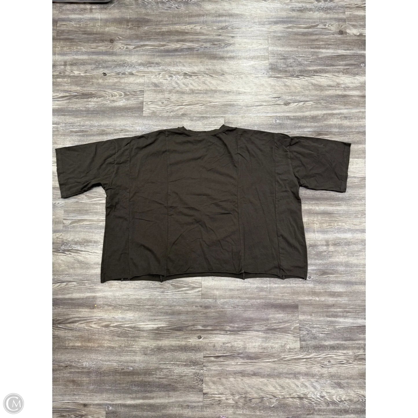 Top Short Sleeve By DaisyRae In Brown, Size: 2x