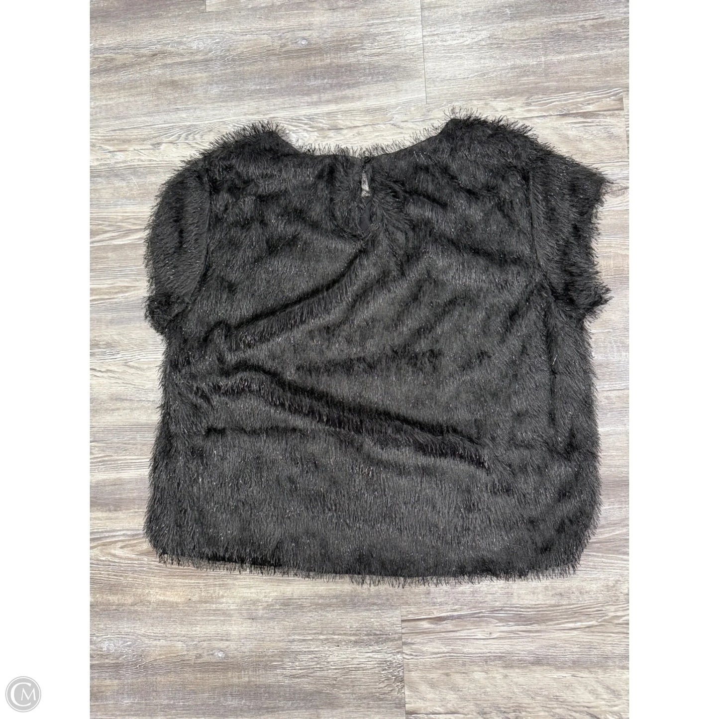 Top Sleeveless By Kori America  In Black, Size: 2x