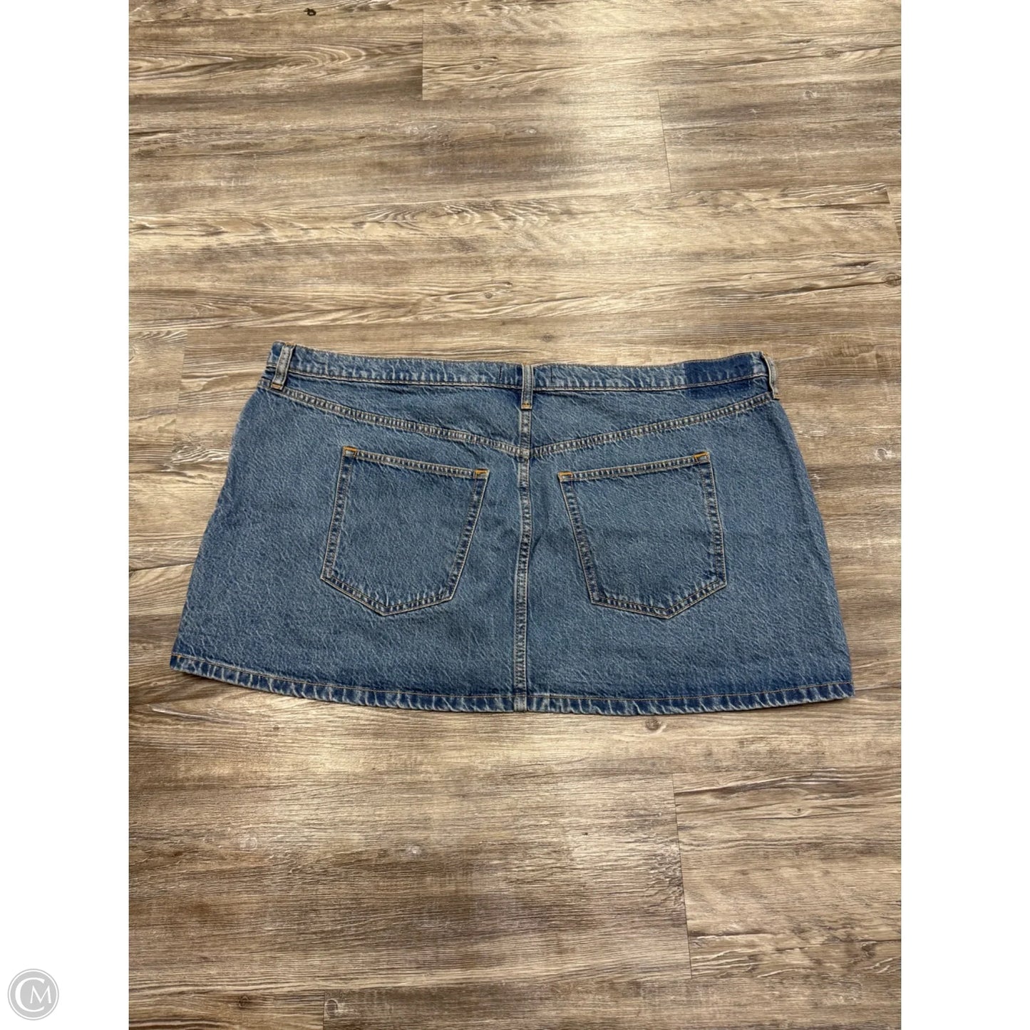 Skirt Mini & Short By Abercrombie And Fitch In Blue Denim, Size: 22