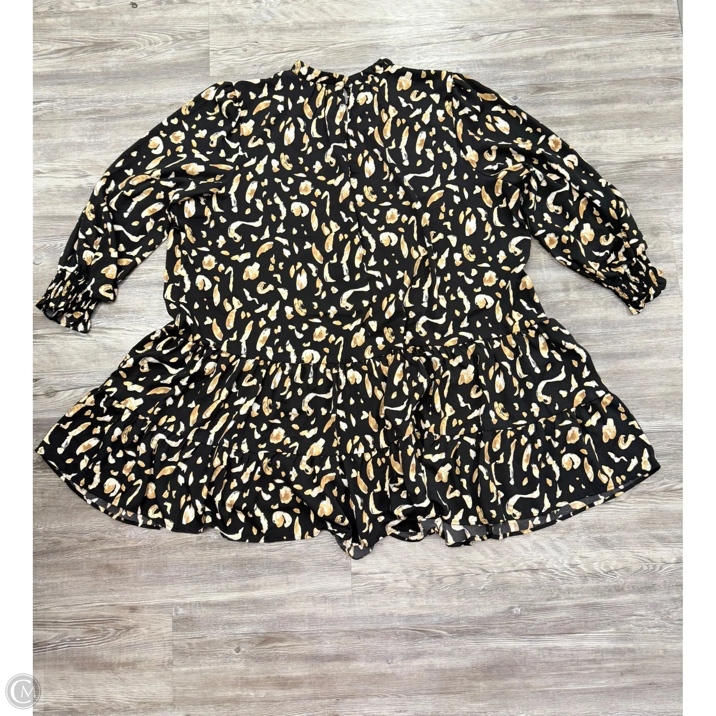 Dress Casual Short By Nine West In Black & Gold, Size: 4x