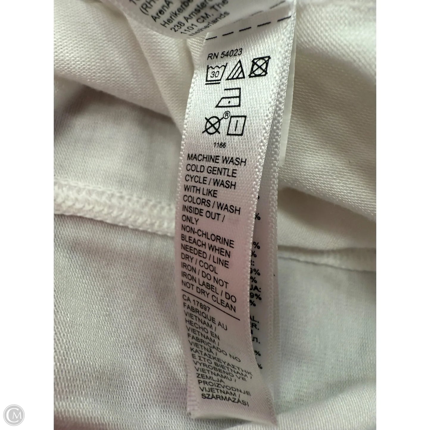 Athletic Top Short Sleeve By Athleta In White, Size: L