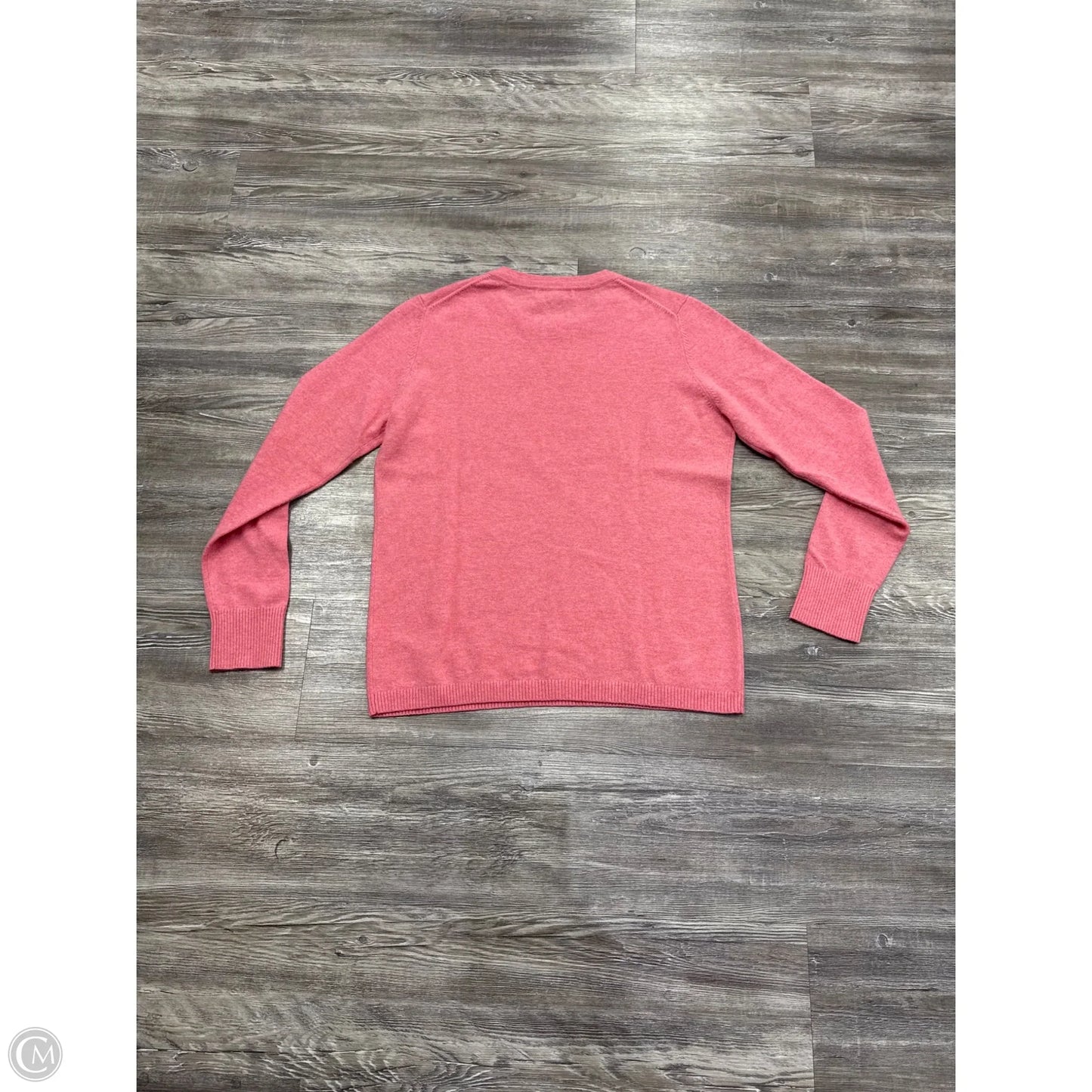 Sweater Cashmere By Lands End In Pink, Size: L