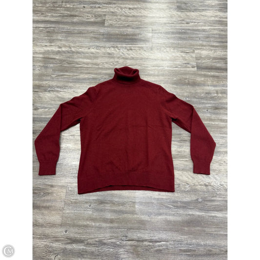 Sweater Cashmere By Lands End In Red, Size: L