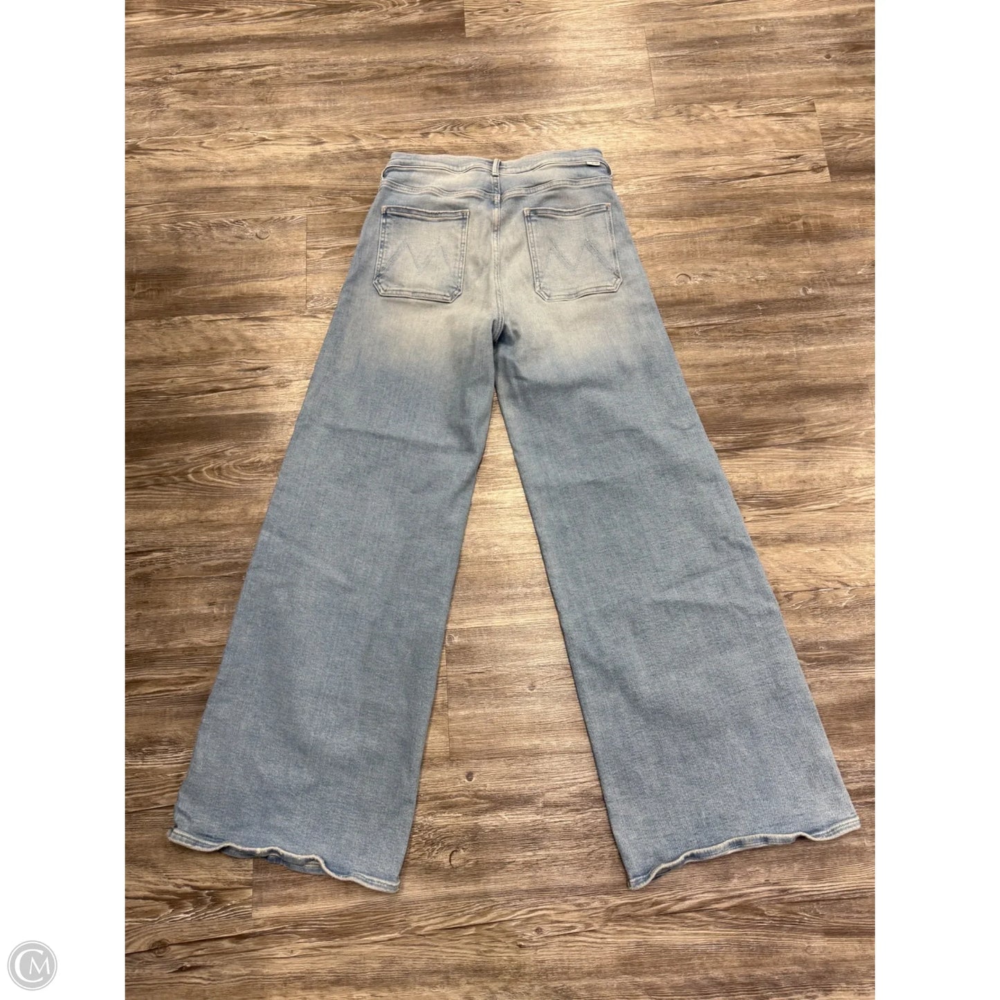 Jeans Wide Leg By Mother In Blue Denim, Size: 8
