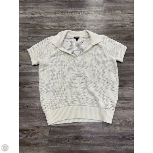 Sweater By Torrid In White, Size: 1x